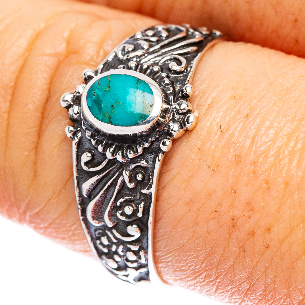 Rare Arizona Turquoise Ring Size 8.75 (925 Sterling Silver) R2334