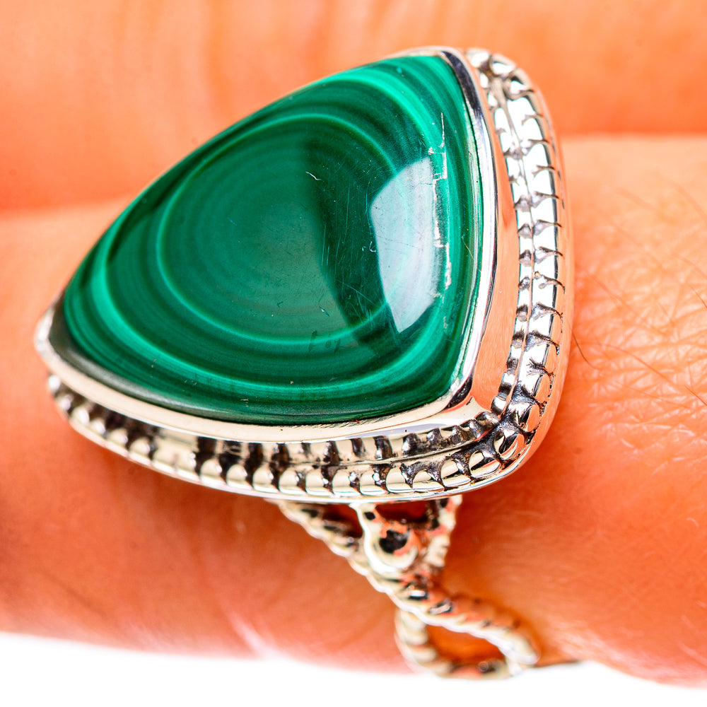 Premium Malachite Ring Size 8 (925 Sterling Silver) RING138210