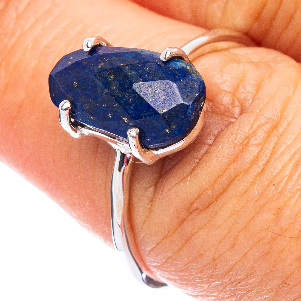 Value Lapis Lazuli Ring Size 6.75 (925 Sterling Silver) R7520