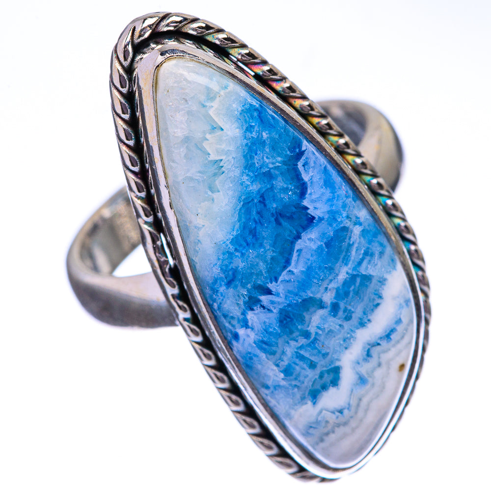 Blue Scheelite Ring Size 6.5 (925 Sterling Silver) R142615