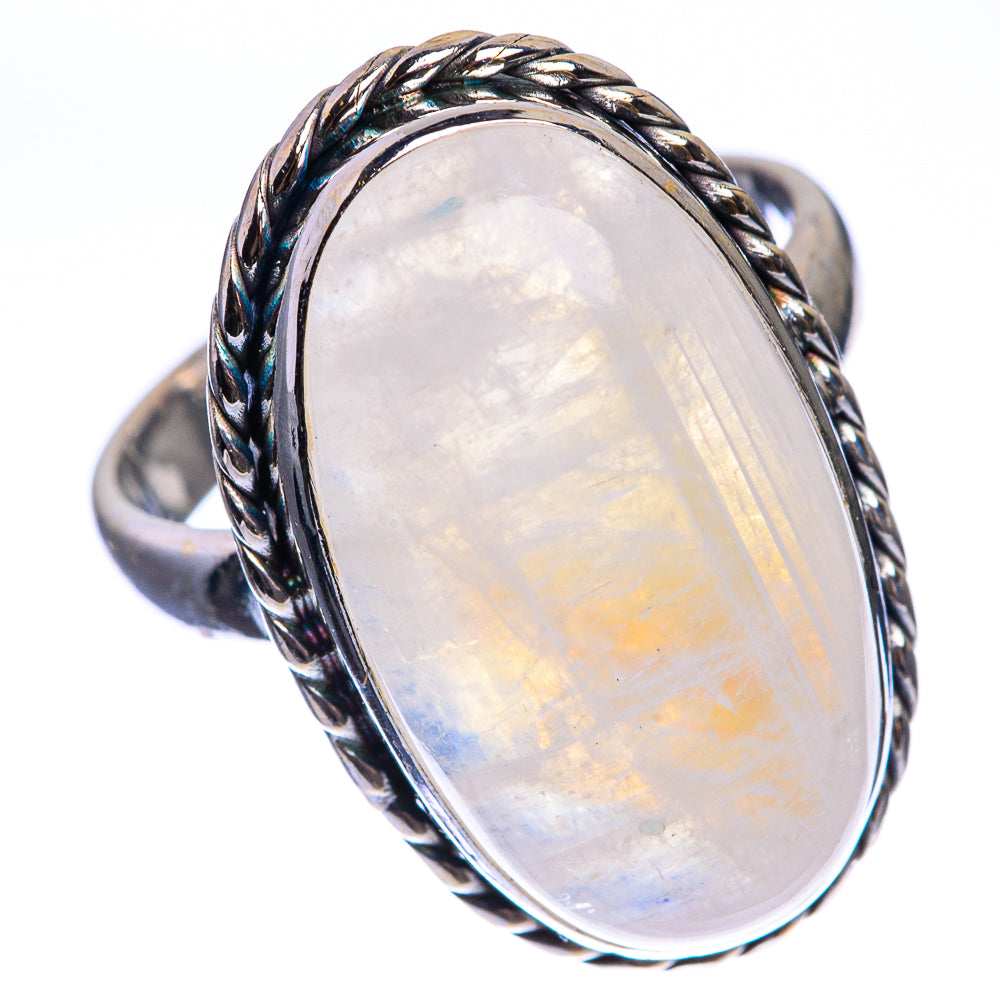 Rainbow Moonstone Ring Size 7.75 (925 Sterling Silver) RING143441