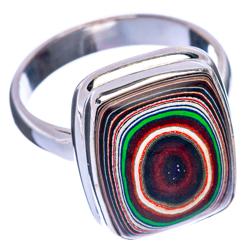 Fordite Ring Size 7.5 (925 Sterling Silver) R144763