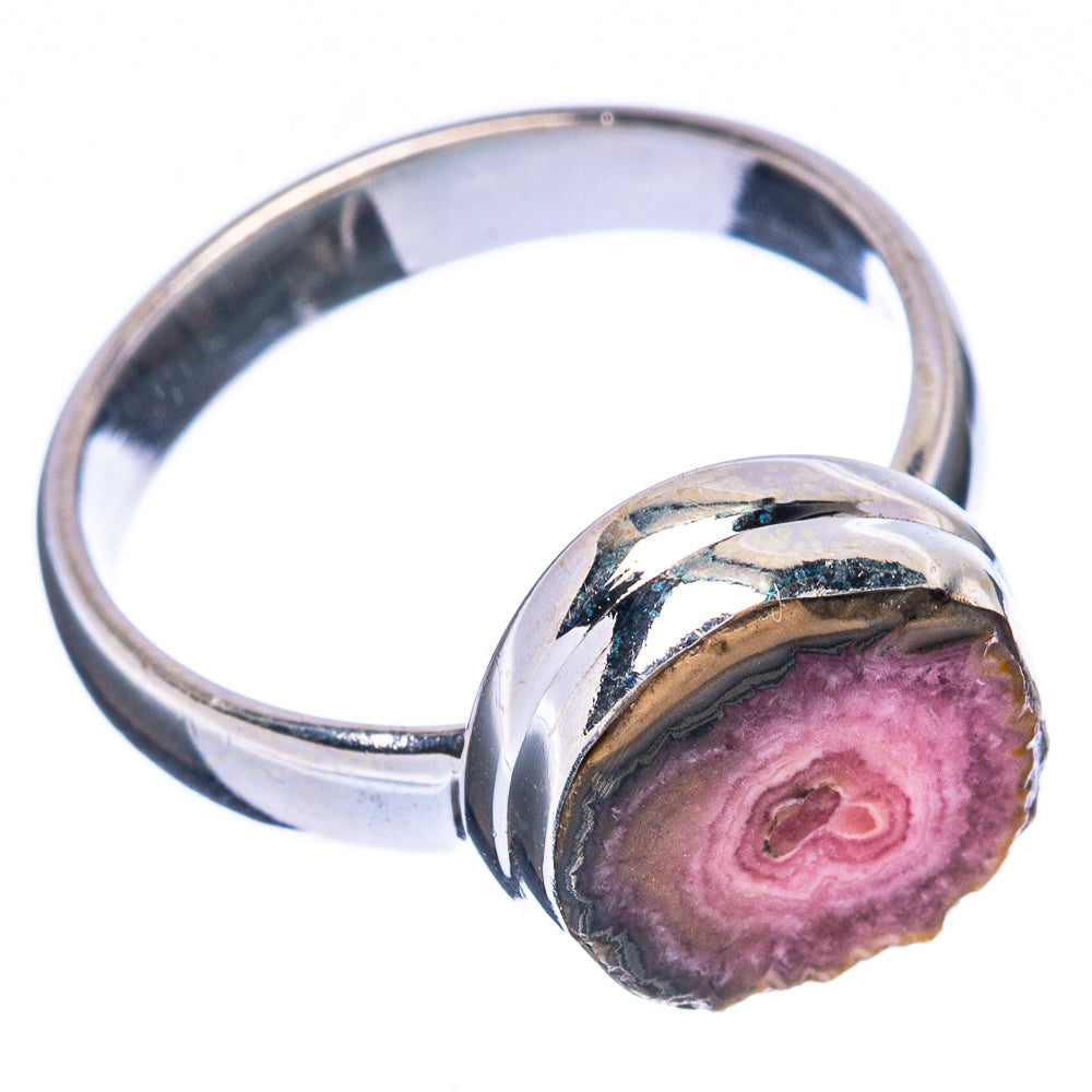Rare Rhodochrosite Stalactite Ring Size 5.75 (925 Sterling Silver) R2982