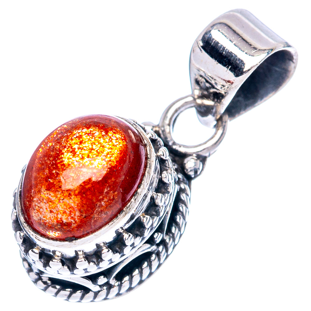 Sunstone Pendants 7/8" (925 Sterling Silver) P42315