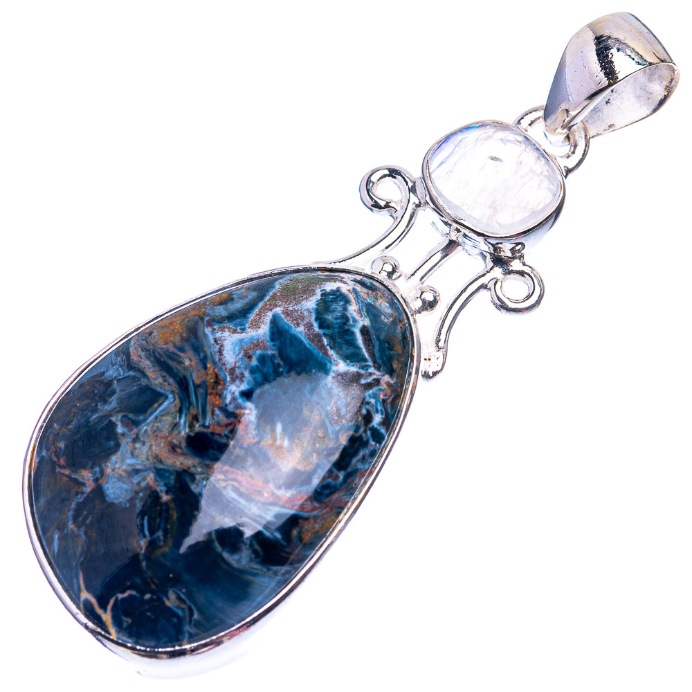 Pietersite, Rainbow Moonstone Pendant 2" (925 Sterling Silver) P38938