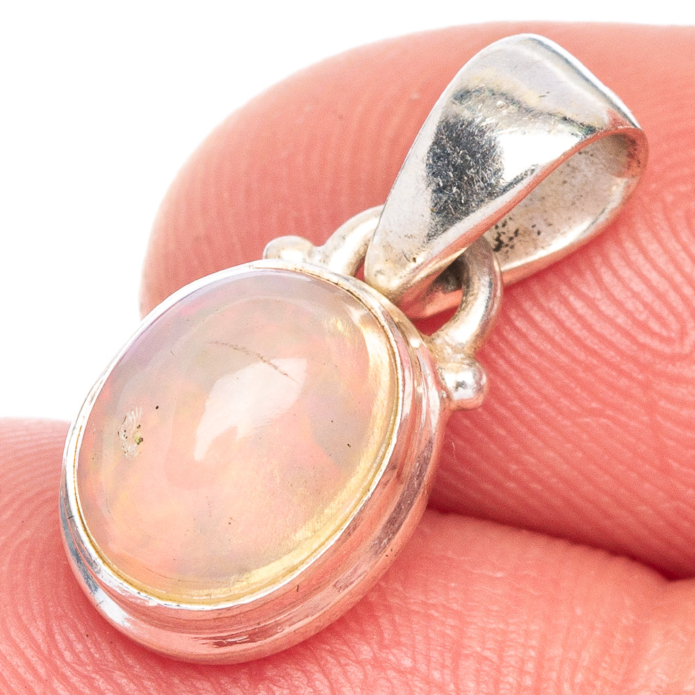 Rare Ethiopian Opal Pendant 3/4" (925 Sterling Silver) P40634