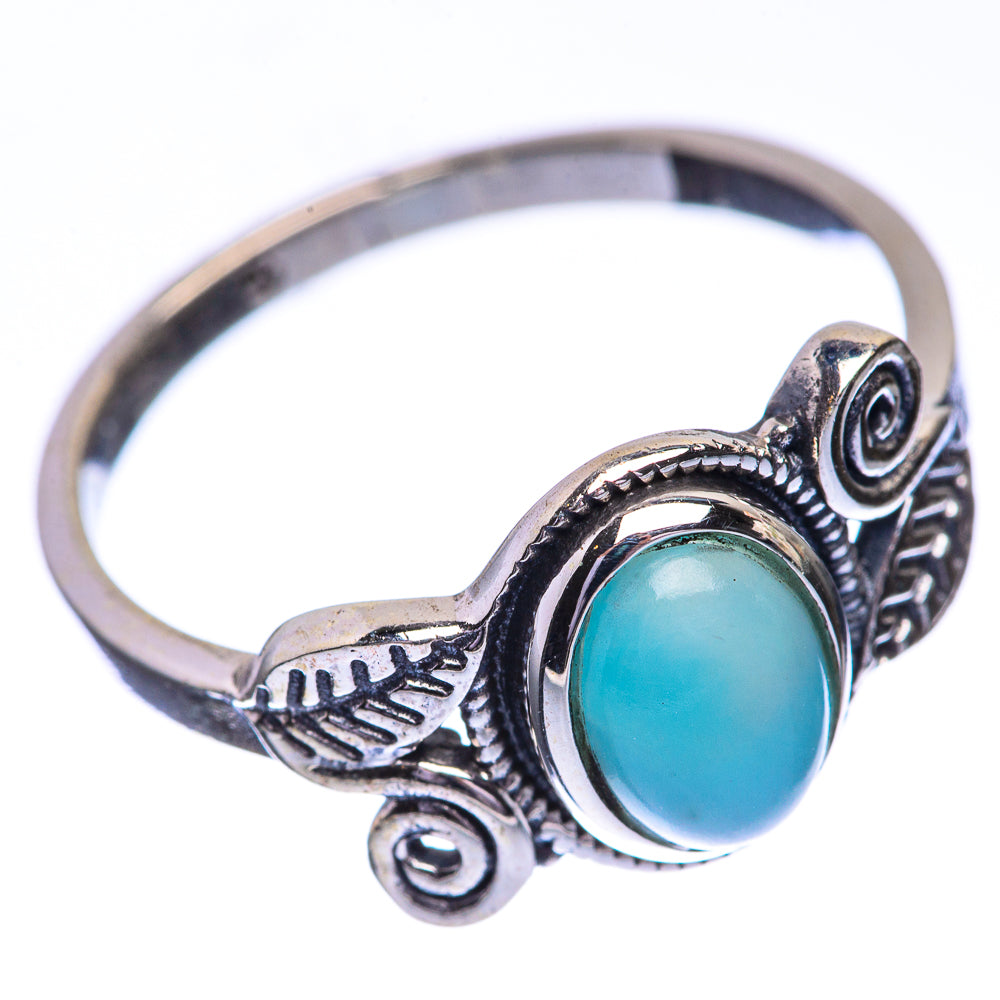 Larimar Dainty Ring Size 6 (925 Sterling Silver) R142543