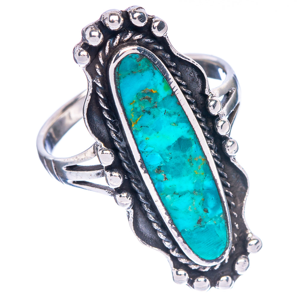 Rare Arizona Turquoise Ring Size 7.5 (925 Sterling Silver) R147077