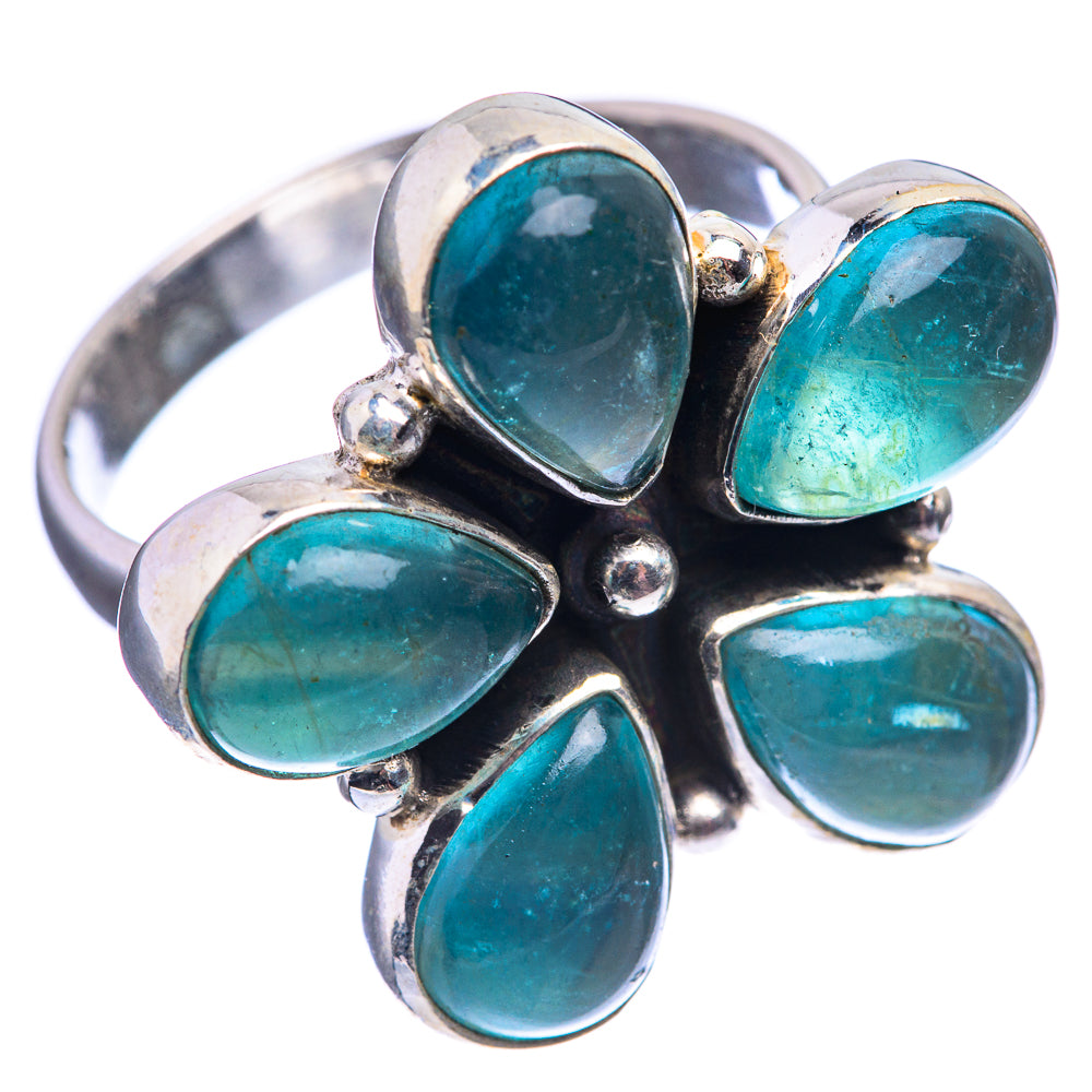 Blue Fluorite Ring Size 10 (925 Sterling Silver) R142095