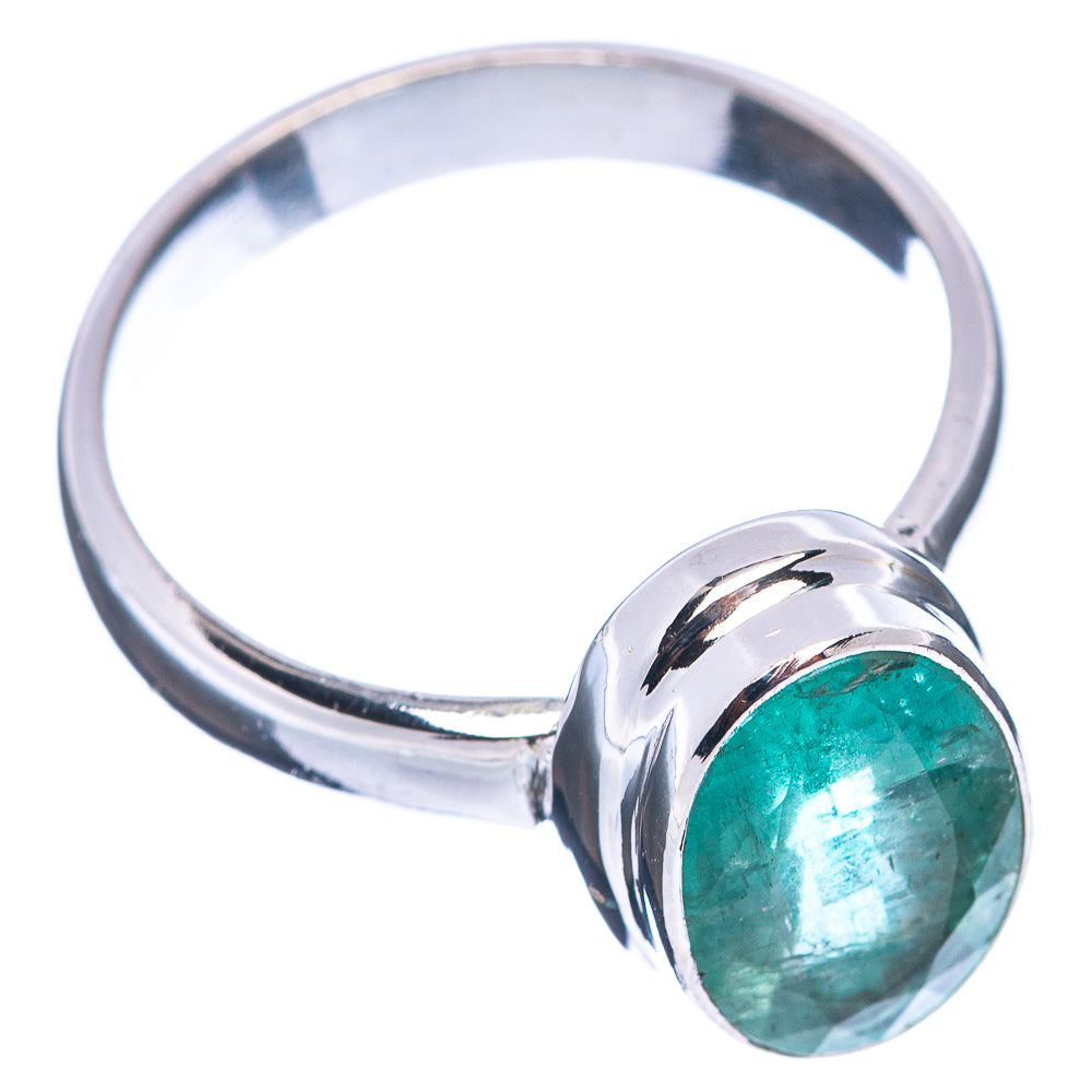 Rare Premium Faceted Zambian Emerald Ring Size 6 (.925 Sterling Silver)