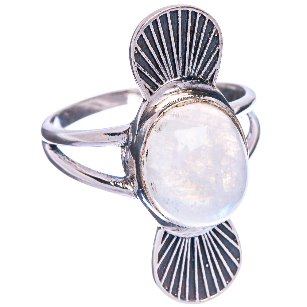 Rainbow Moonstone Ring Size 8.75 (925 Sterling Silver) R147166