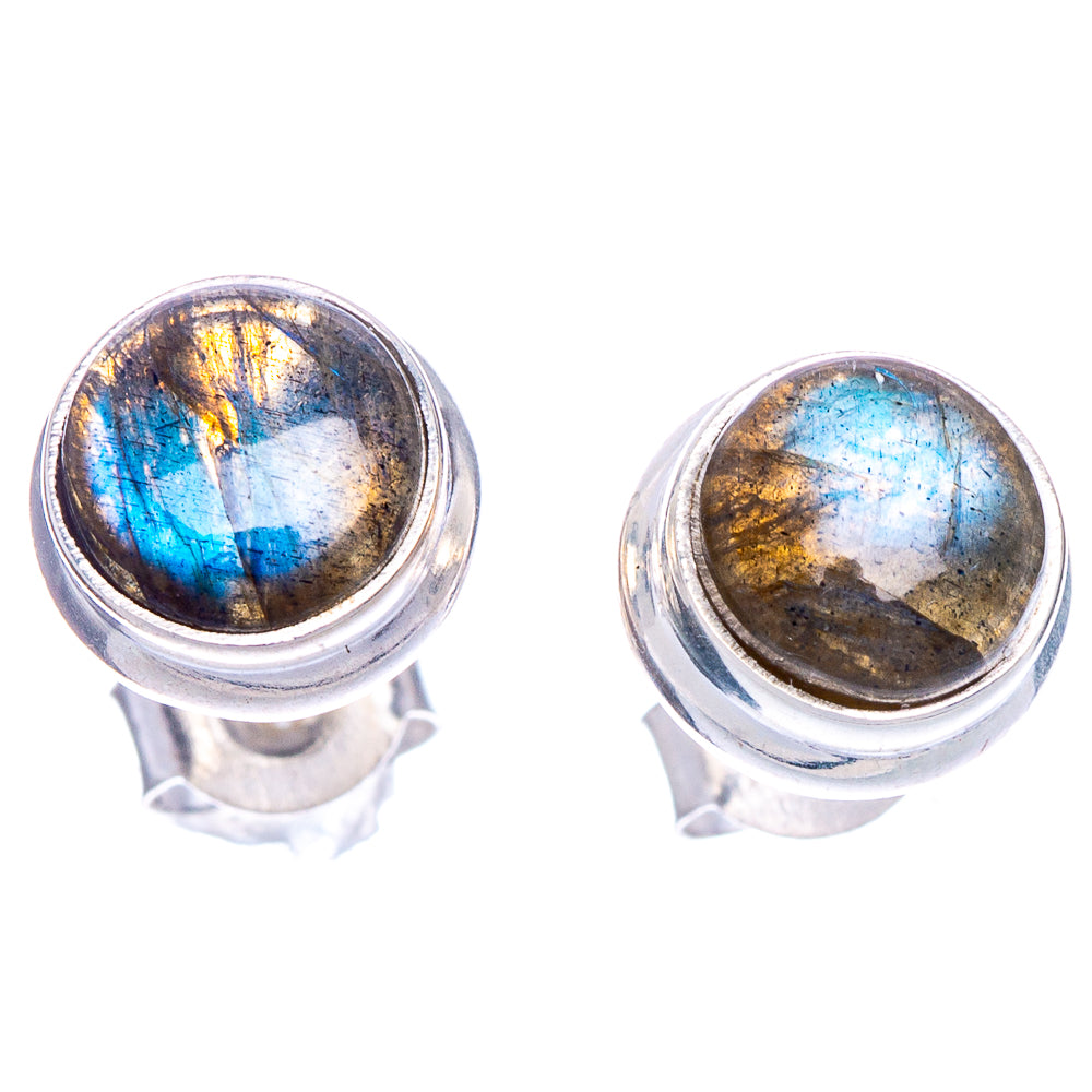 Labradorite Earrings 3/8" (925 Sterling Silver) E433525