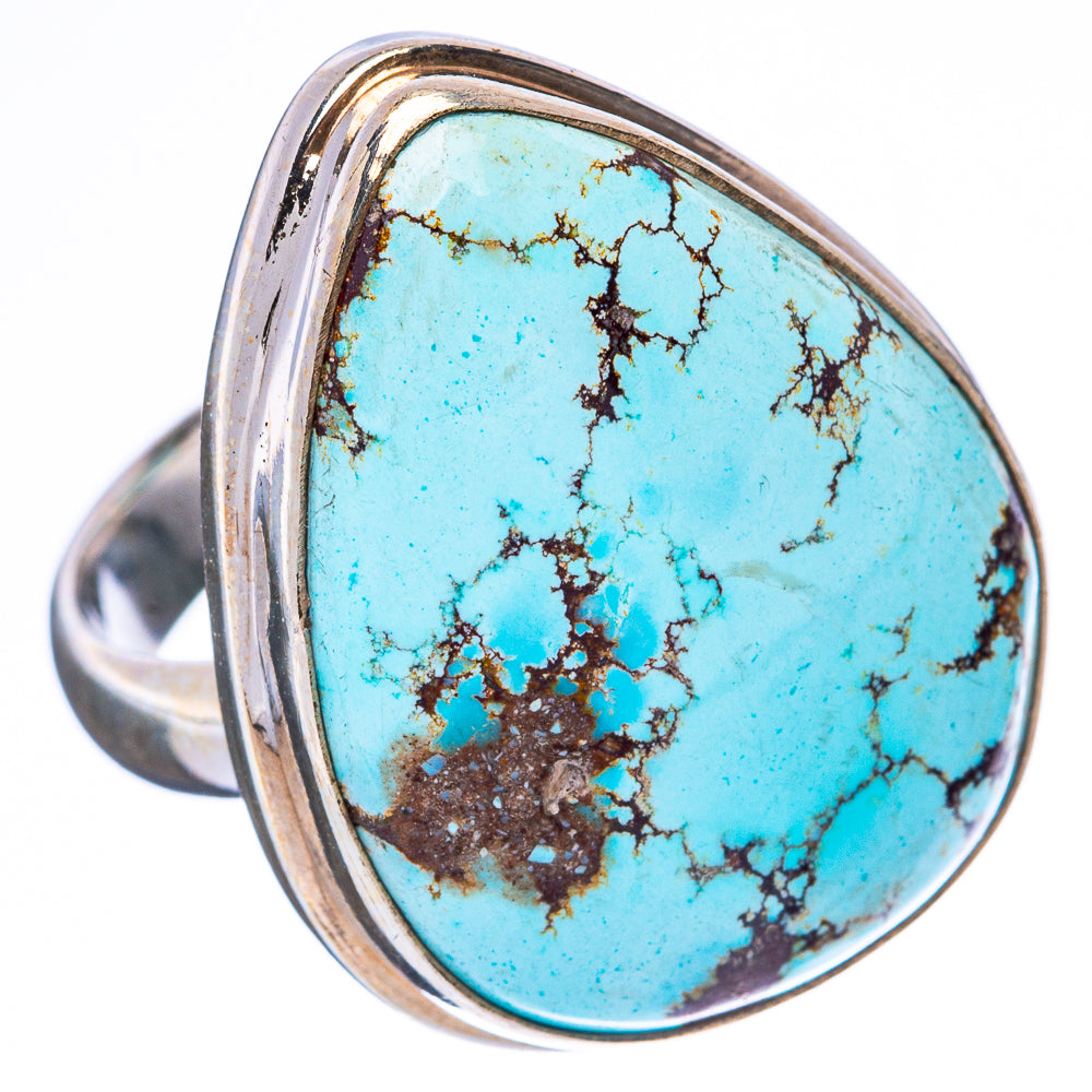 Rare Golden Hills Turquoise Ring Size 6.75 (925 Sterling Silver) R4143