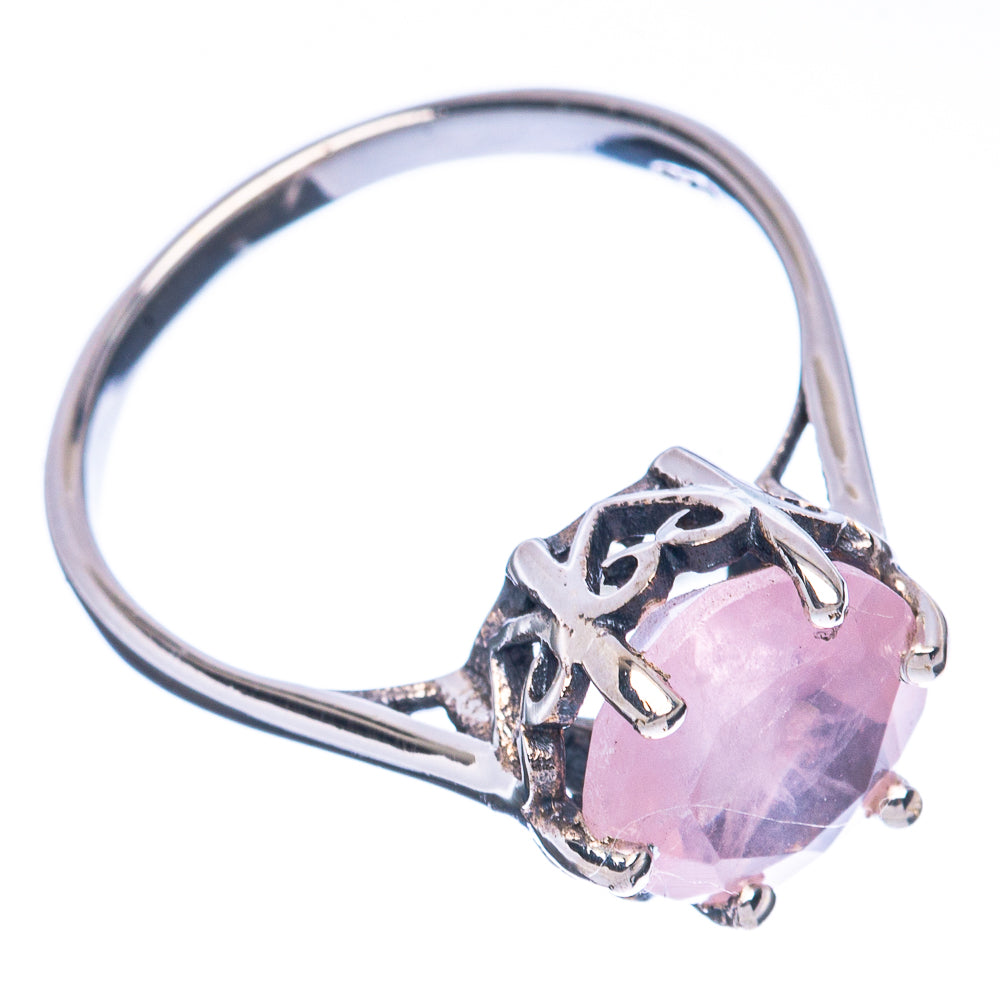 Rose Quartz Ring Size 7.5 (925 Sterling Silver) R2938
