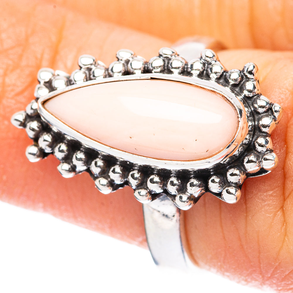 Pink Opal 925 Sterling Silver Ring Size 5 (925 Sterling Silver) R3917