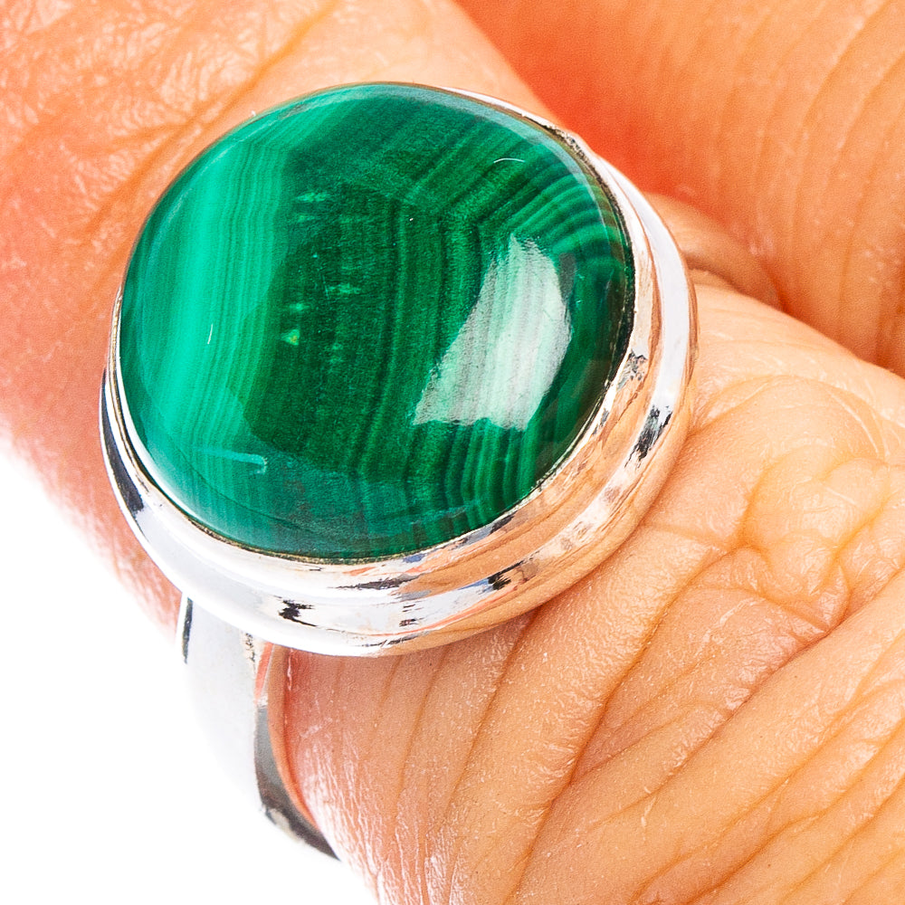 Malachite Ring Size 6 (925 Sterling Silver) R6715