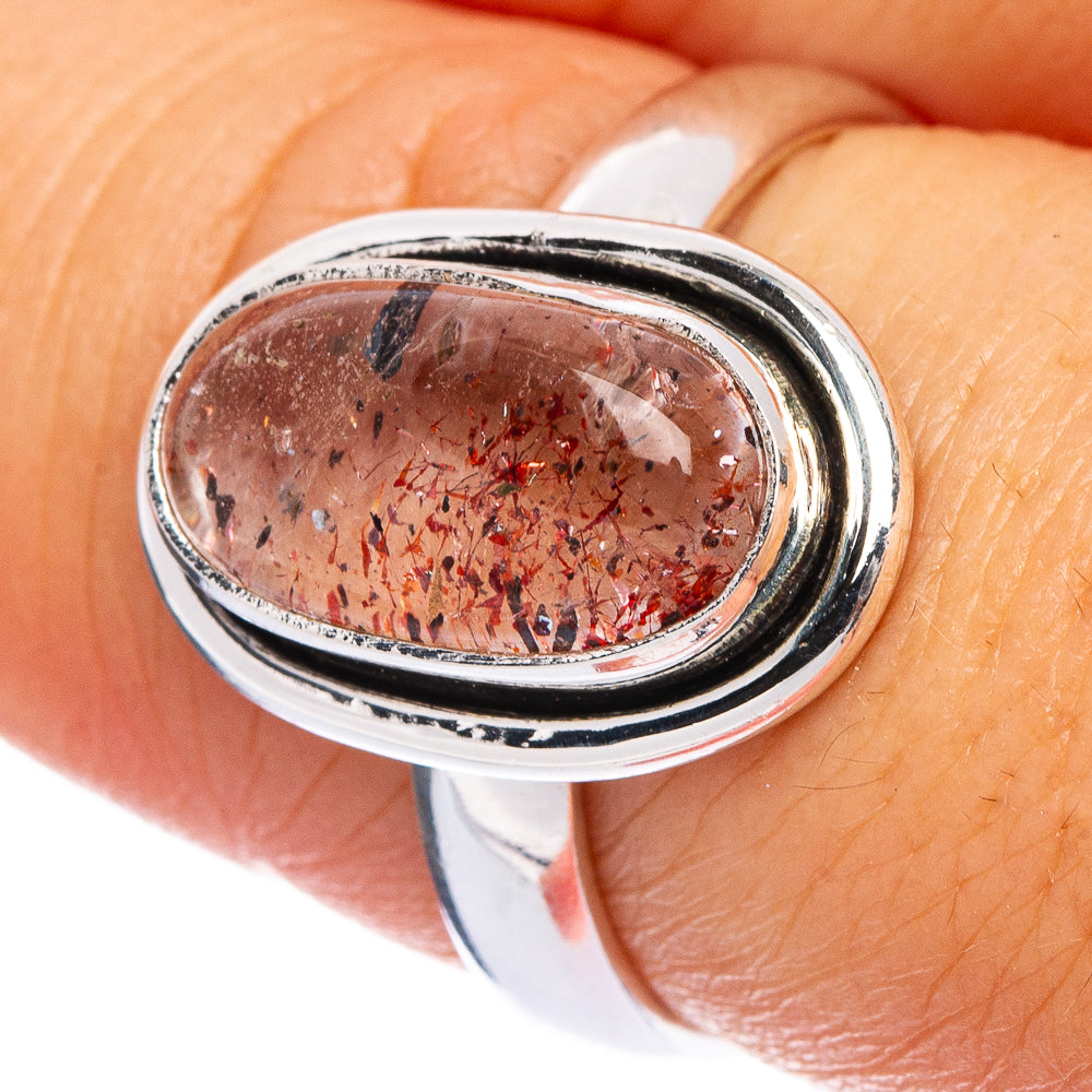 Rare Super Seven Ring Size 8 (925 Sterling Silver) R145540