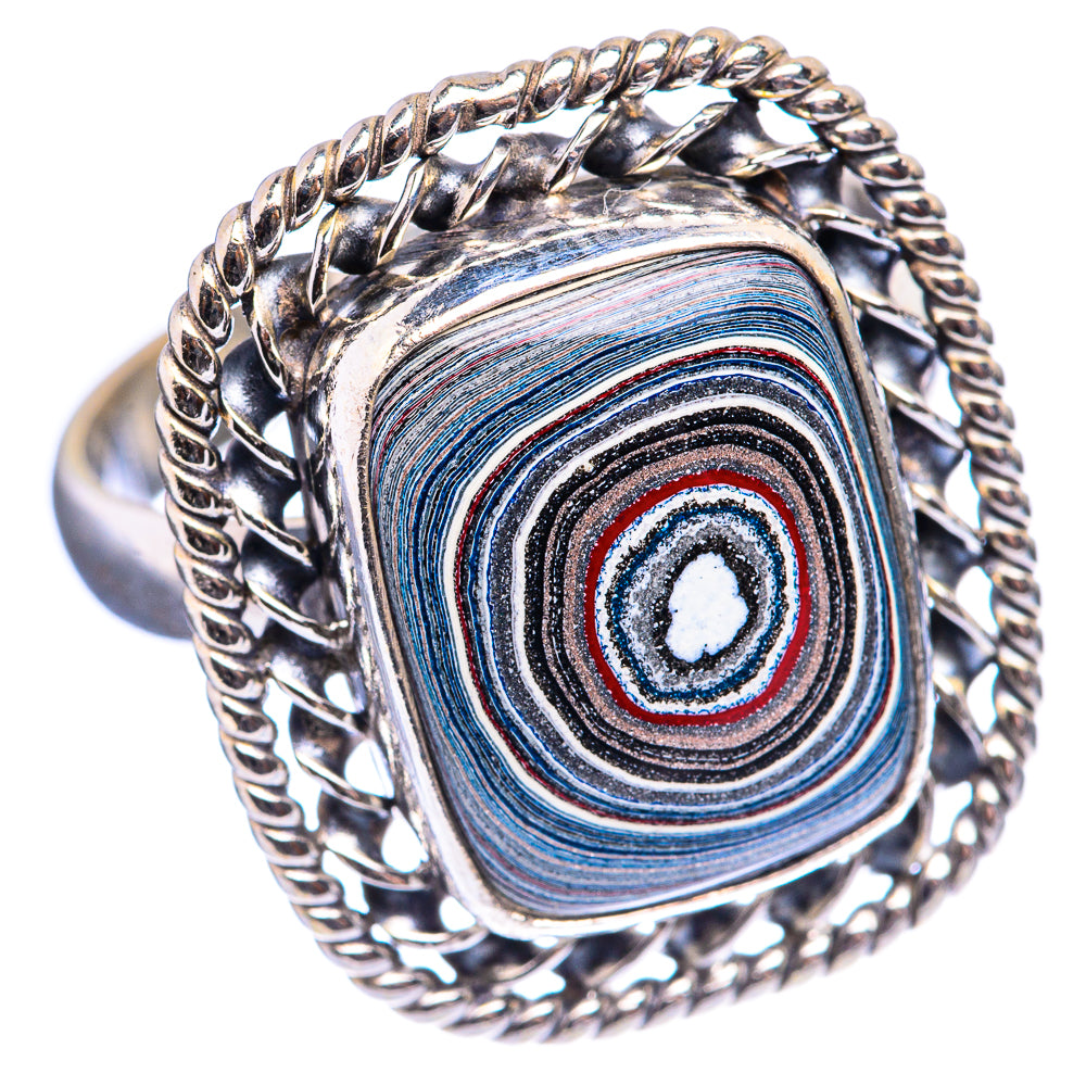 Fordite Ring Size 9.25 (925 Sterling Silver) R142826