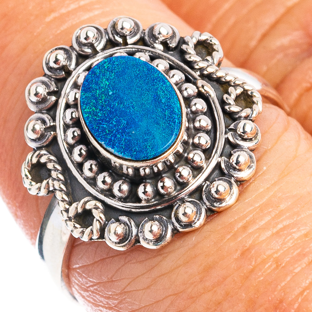 Rare Doublet Opal Ring Size 7.25 (.925 Sterling Silver)
