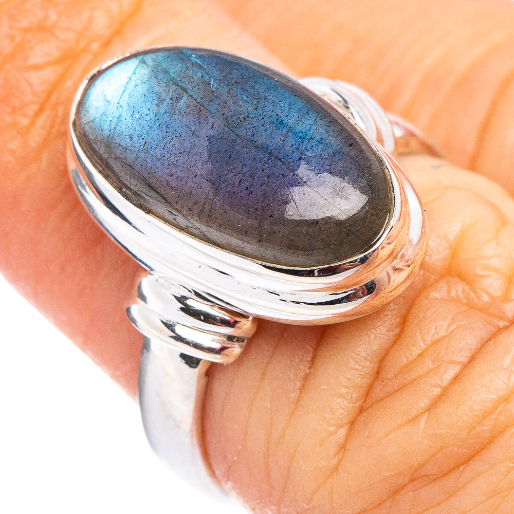 Labradorite Ring Size 6 (.925 Sterling Silver)