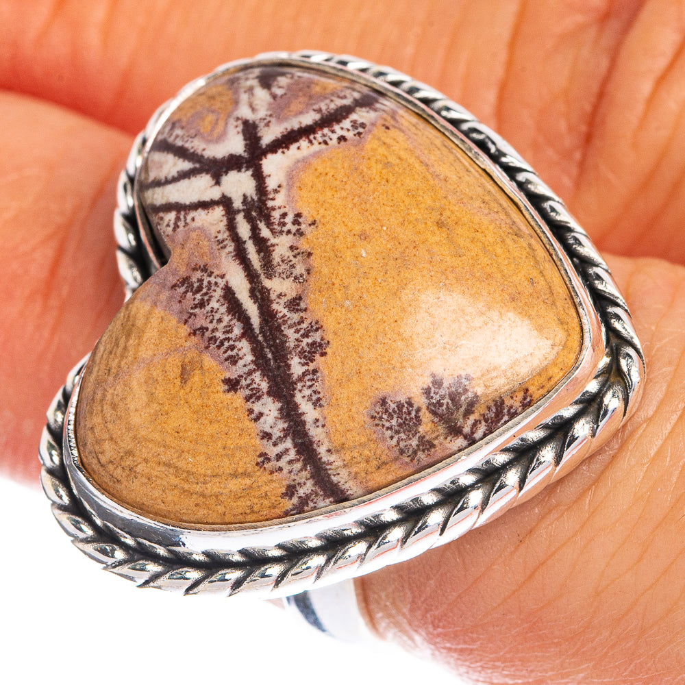 Large Picture Jasper Ring Size 6 (925 Sterling Silver) R144337