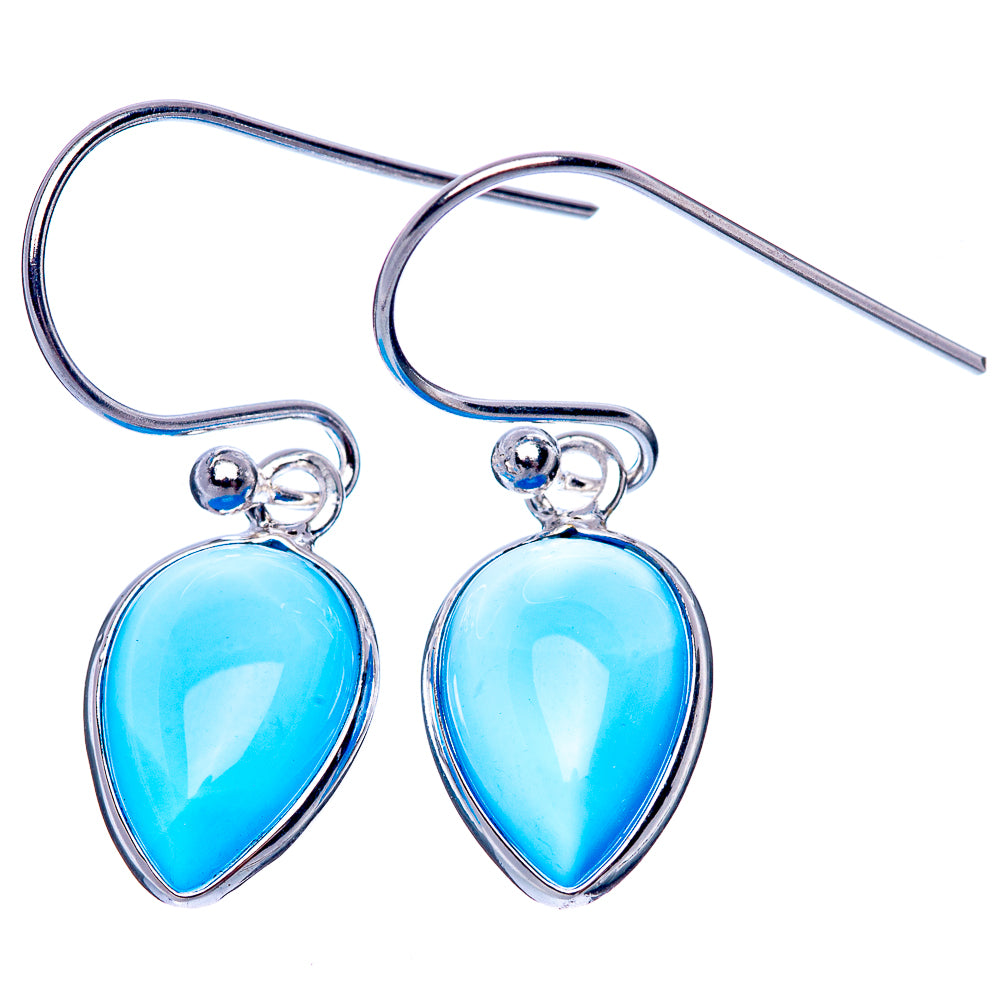 Chalcedony Dainty Earrings 1 1/8" (925 Sterling Silver) E2033