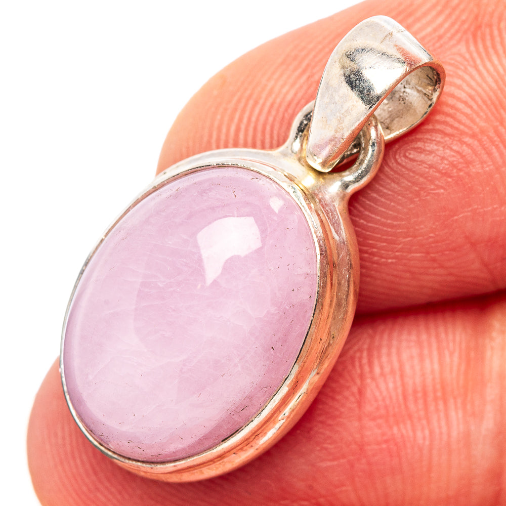 Kunzite Pendant 1 1/8" (.925 Sterling Silver)
