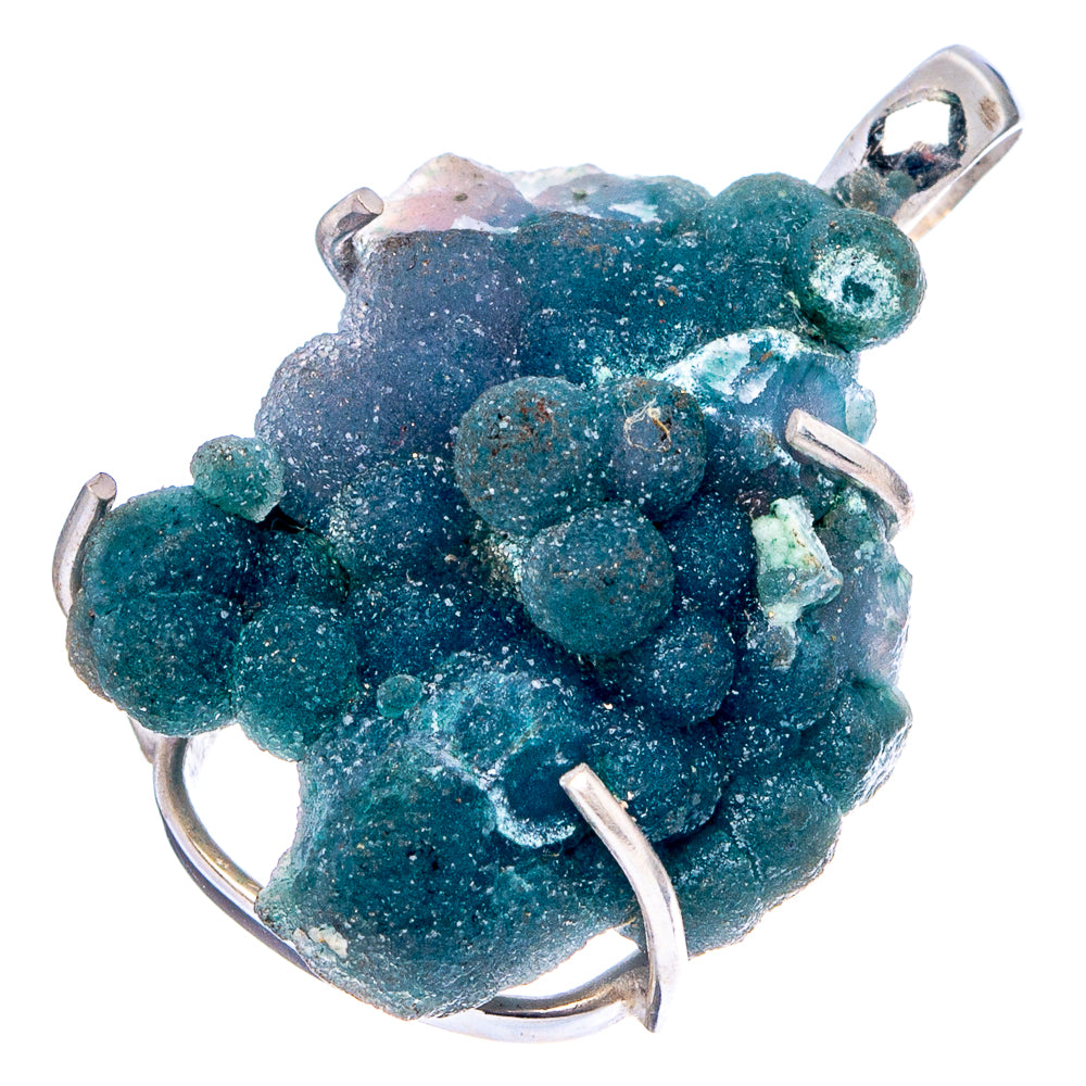 Rare Grape Agate Pendant 1 1/4" (.925 Sterling Silver)