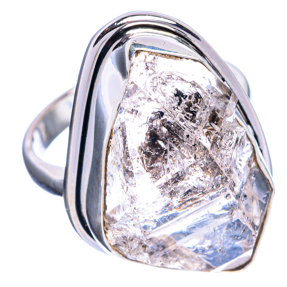 Large Herkimer Diamond Ring Size 10 (925 Sterling Silver) R144367