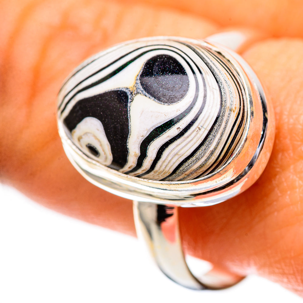 Fordite 925 Sterling Silver Ring Size 10 (925 Sterling Silver) RING139355