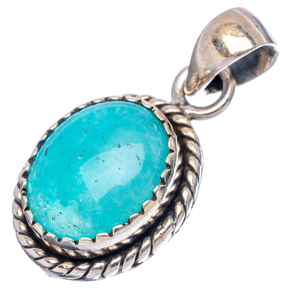 Amazonite Pendant 1" (.925 Sterling Silver)