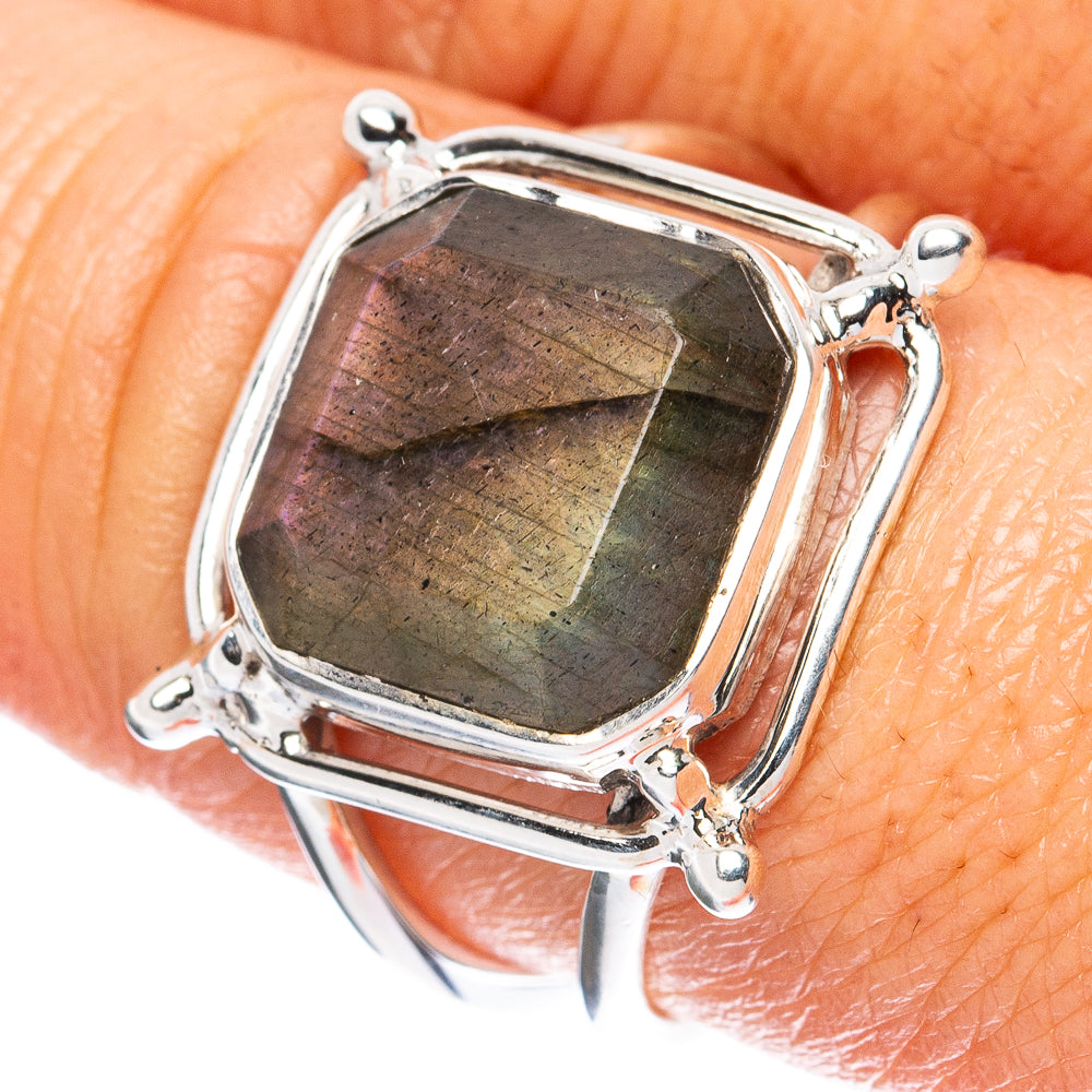 Premium Labradorite Ring Size 8.5 (925 Sterling Silver) R3600