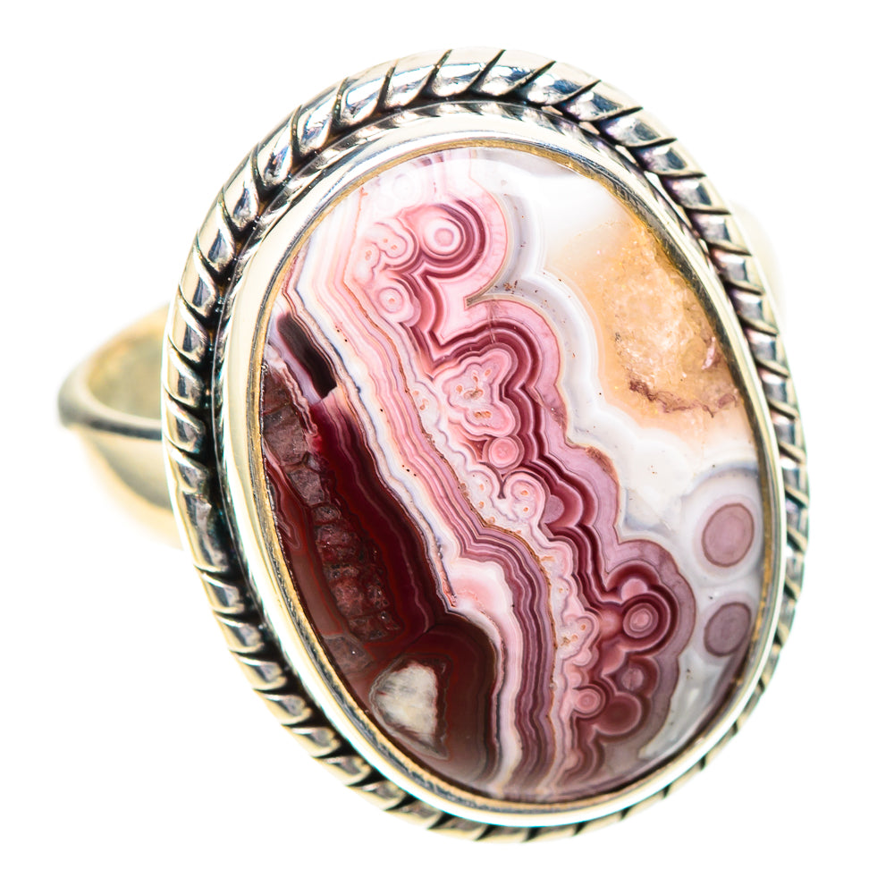 Crazy Lace Agate Ring Size 7 (925 Sterling Silver) RING138747