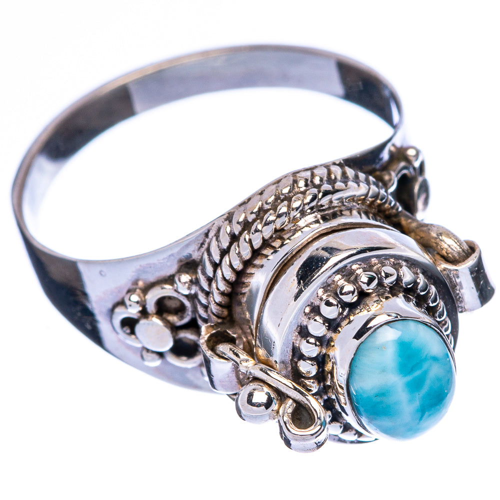 Poison Larimar Ring Size 8.25 (925 Sterling Silver) R146140