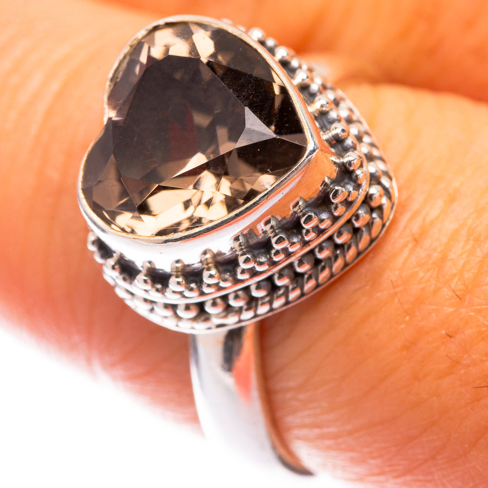 Smoky Quartz Ring Size 8 (925 Sterling Silver) R140722