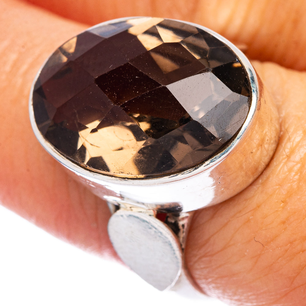 Smoky Quartz Ring Size 7.75 (925 Sterling Silver) R146549
