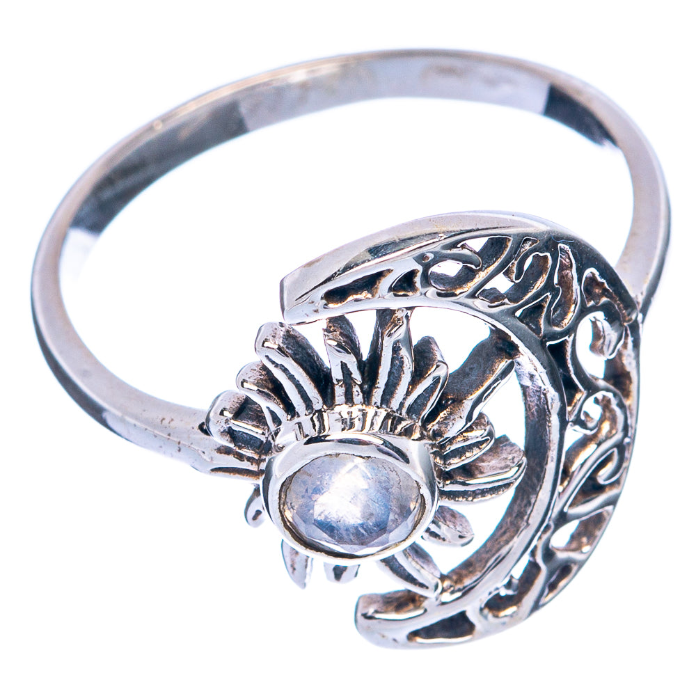 Rainbow Moonstone Dainty Ring Size 6.75 (925 Sterling Silver) R145452