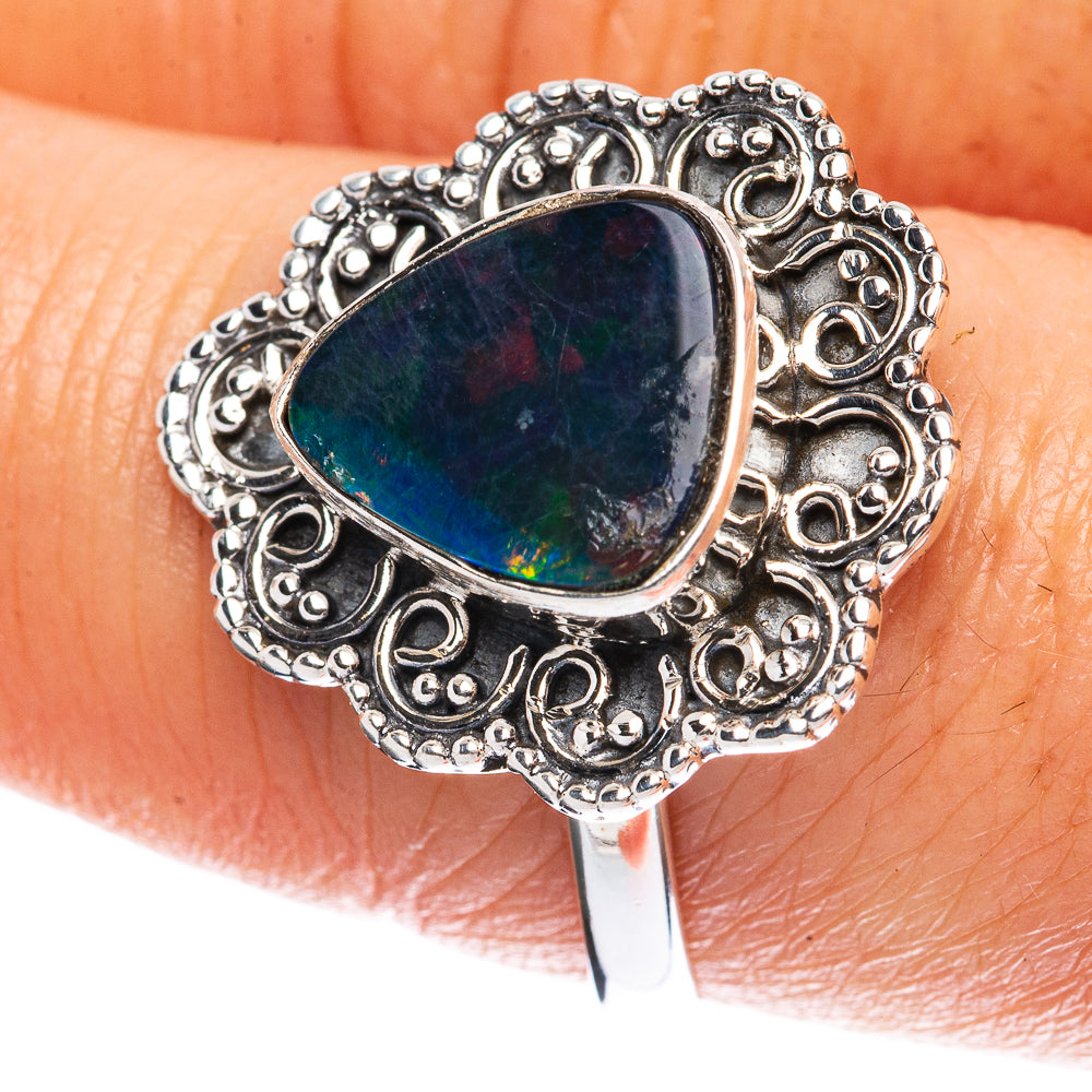 Rare Doublet Opal Ring Size 8.5 (925 Sterling Silver) R3199