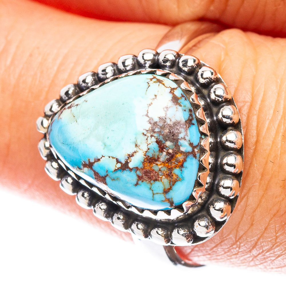 Rare Golden Hills Turquoise Ring Size 8.75 (925 Sterling Silver) R7540