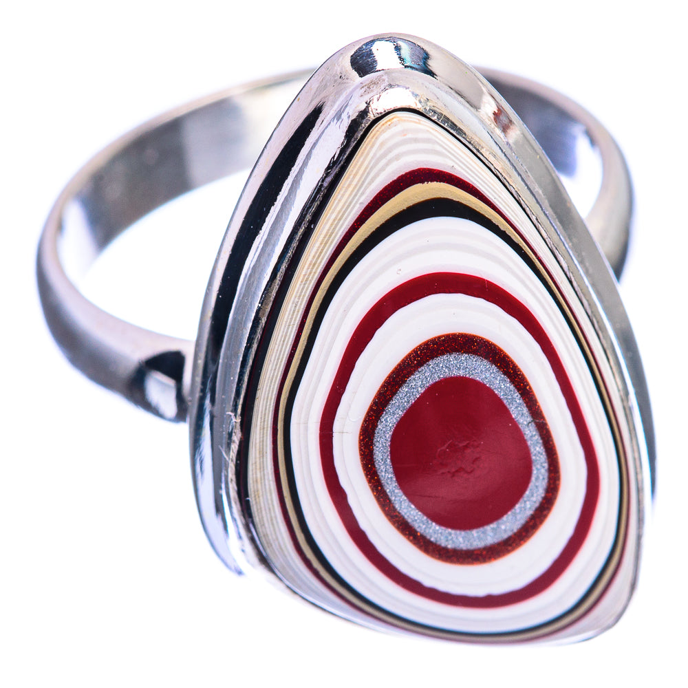 Fordite Ring Size 8.25 (925 Sterling Silver) R142241