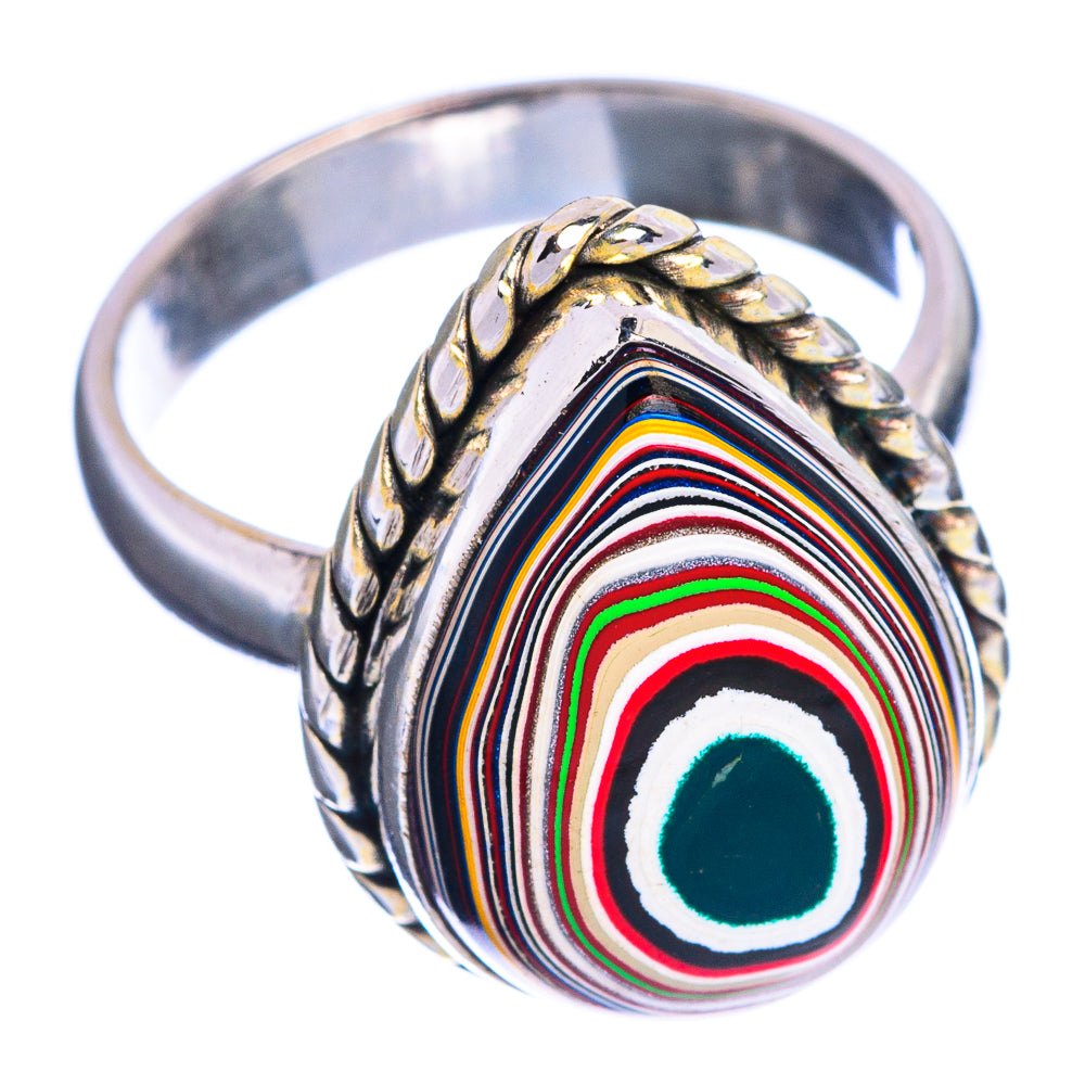 Fordite Ring Size 6 (925 Sterling Silver) R144276