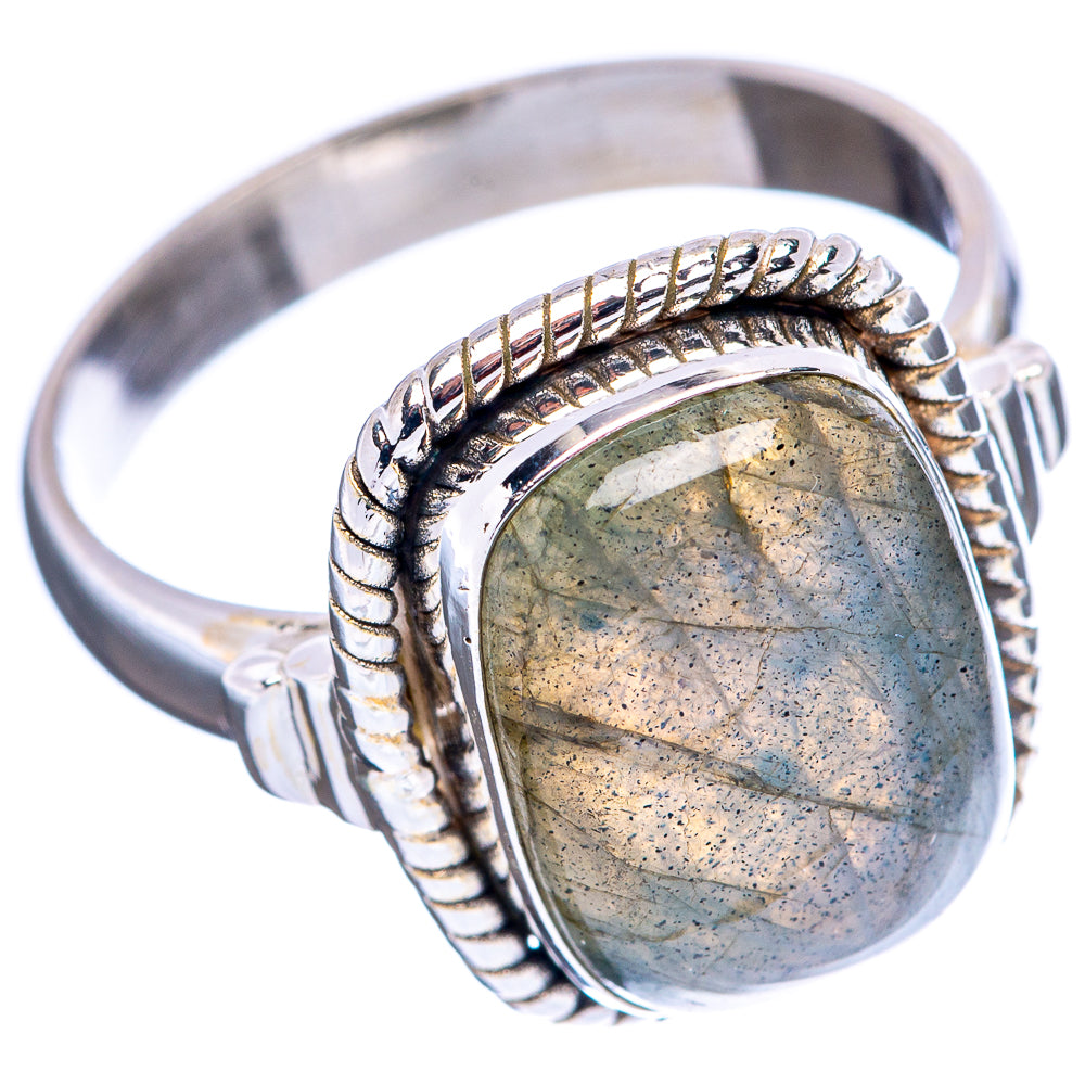 Labradorite Ring Size 7.75 (.925 Sterling Silver)