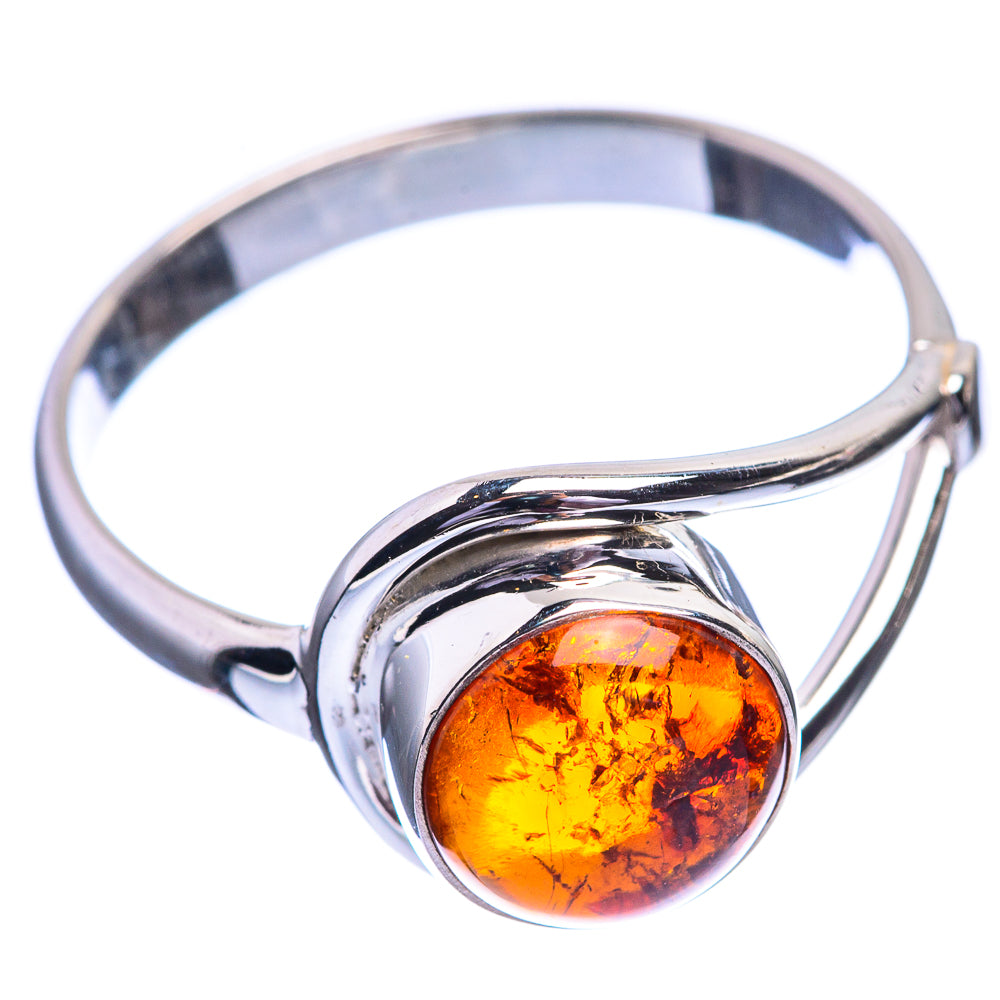 Baltic Amber Ring Size 8 (925 Sterling Silver) R142034