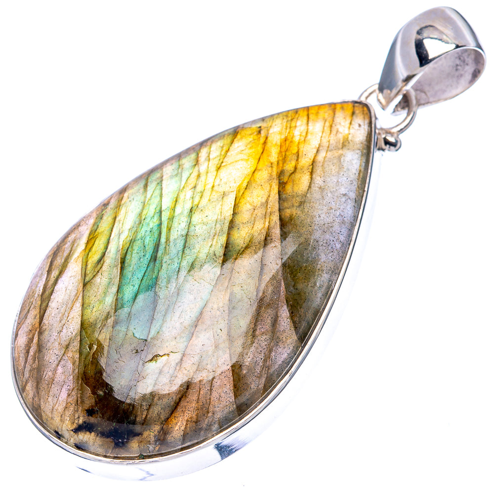 Labradorite Pendant 2 1/8" (925 Sterling Silver) P43201