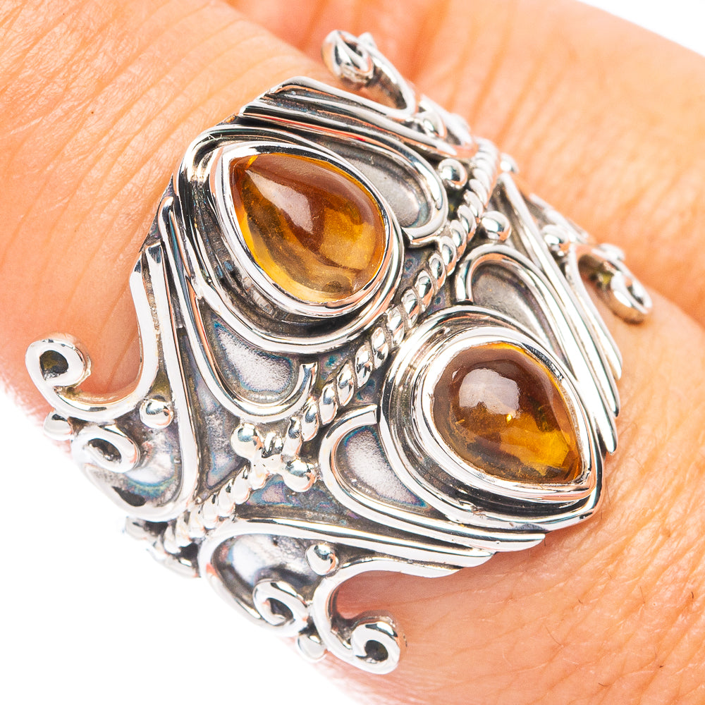 Premium Tiger Eye Ring Size 7.75 (925 Sterling Silver) R7674