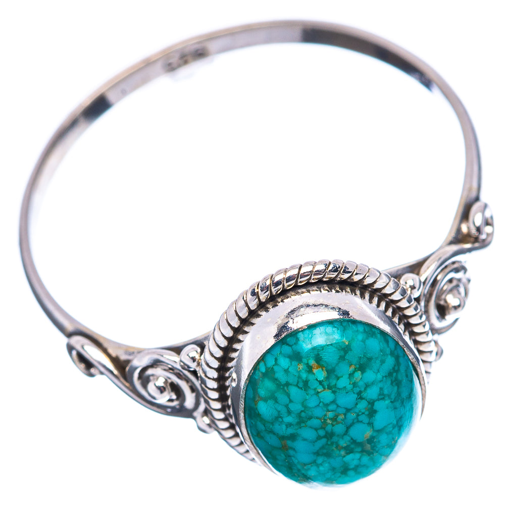 Dainty Mojave Turquoise Ring Size 10.25 (.925 Sterling Silver)
