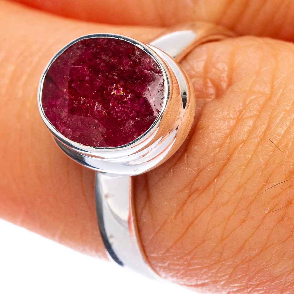 Red Sillimanite Ring Size 7.25 (925 Sterling Silver) R146385
