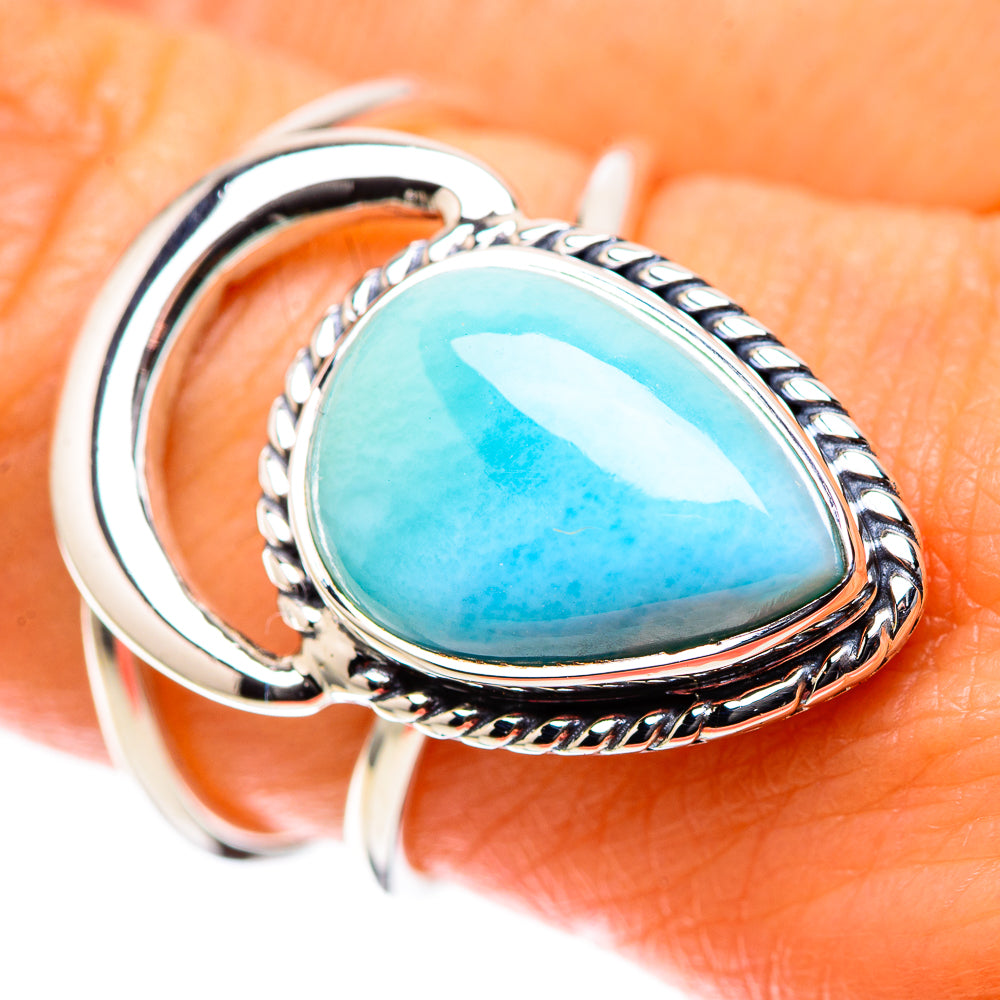 Premium Larimar Ring Size 8 (925 Sterling Silver) RING138226