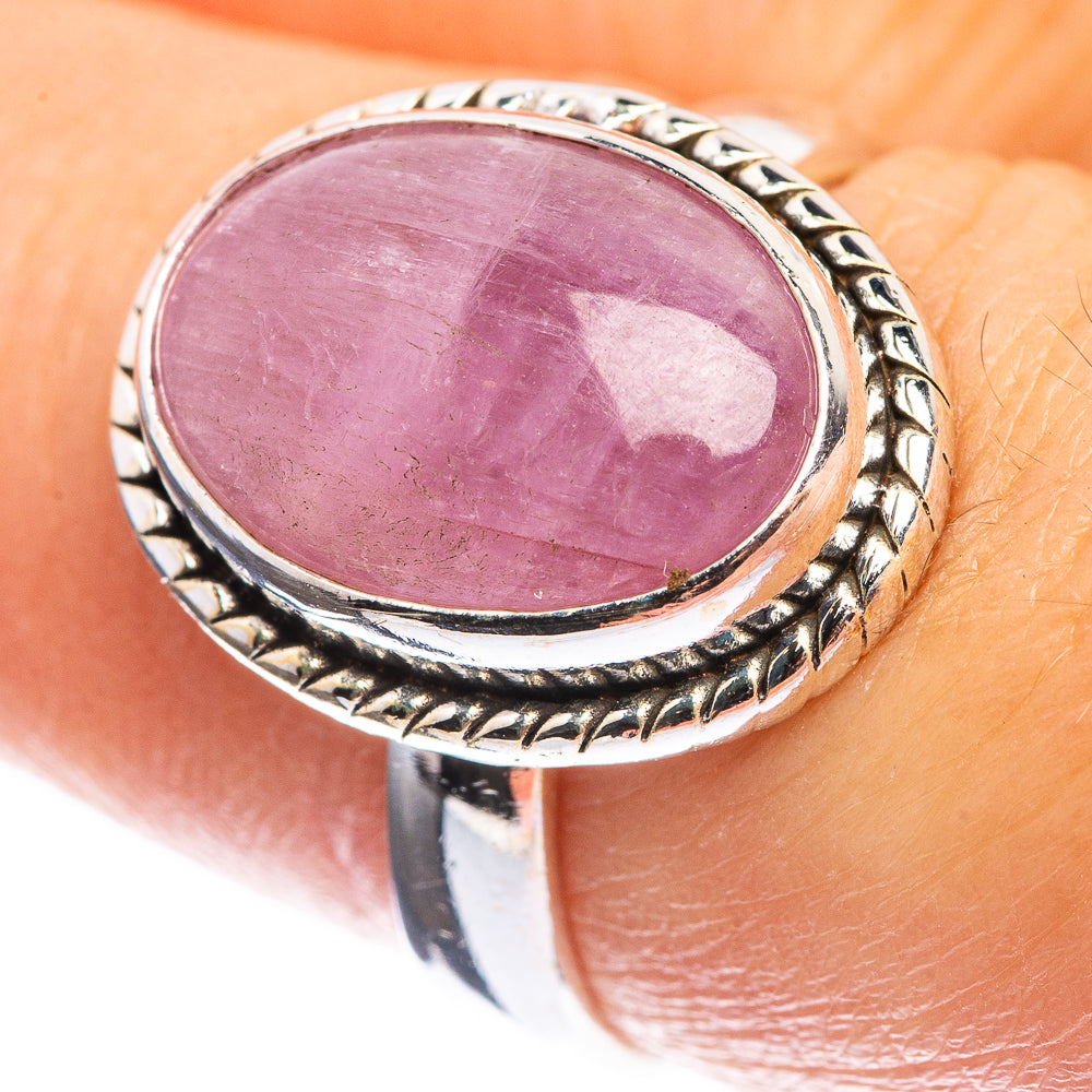 Kunzite 925 Sterling Silver Ring Size 7.5