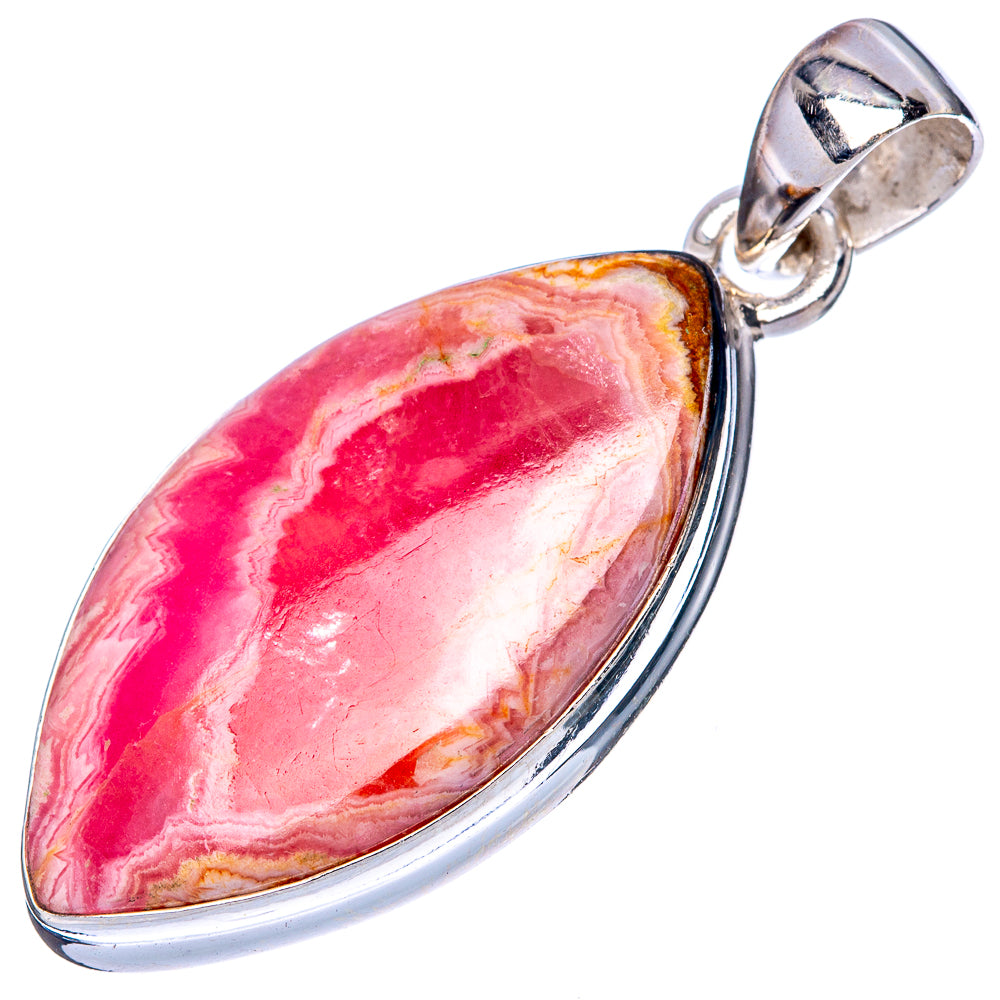 Rhodochrosite Pendant 1 5/8" (925 Sterling Silver) P42792